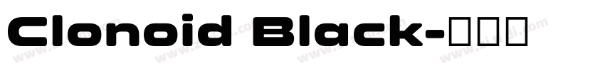 Clonoid Black字体转换